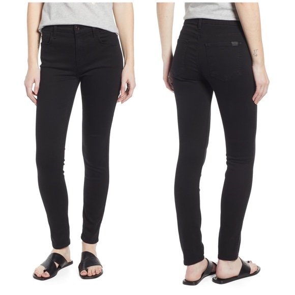 7 For All Mankind Denim - JEN7 BY 7 FOR ALL MANKIND Skinny Black Jeans A015